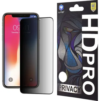 Lito HD Pro Soukromí iPhone X iPhone XS iPhone 11 Pro Černá