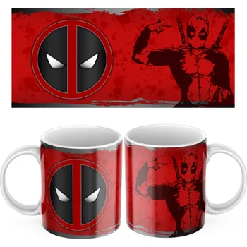 Keramický hrníček Spiderman Oči - Červená