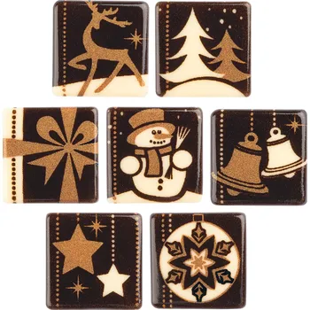 Čokoláda Günthart Čokoládová dekorace Zlaté Vánoce Množství v balení: 162 ks