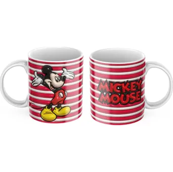 Keramický hrníček Mickey mouse - Červená