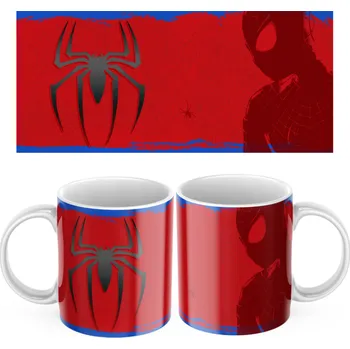 Plastový hrníček Spider - Červená