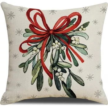 Povlečení Vánoční povlečení na polštář MISTLETOE