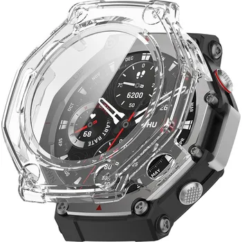 Příslušenství k chytrým hodinkám Techsuit Defense360 Pro + Ochranná fólie Amazfit T-Rex 3 Průhledná