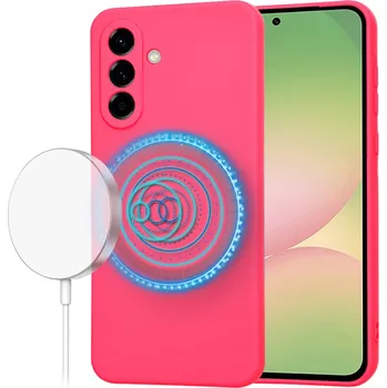 Pouzdro na mobilní telefon Techsuit SoftFlex MagSafe pro Samsung Galaxy A56 5G růžová
