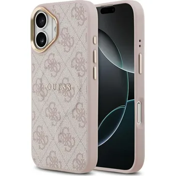 Pouzdro na mobilní telefon Guess Hardcase 4G Classic MagSafe iPhone 17 růžová