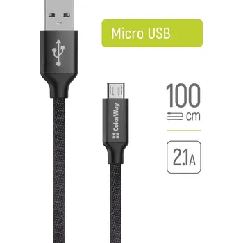 ColorWay Data Cable USB na Micro-USB pro synchronizaci a nabíjení černý