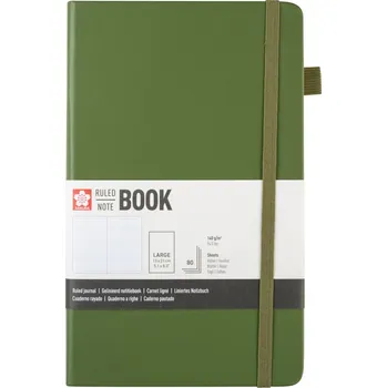 Krémově bílý skicák Sakura - linkovaný - Pine Needle 21x13 cm/140 gr.