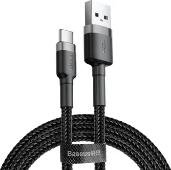 Baseus Datový kabel Cafule CATKLF-AG1 USB-C 0.5m Šedočerný