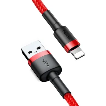 Baseus Datový kabel Cafule USB na Lightning QC3.0 2A 3m Červený
