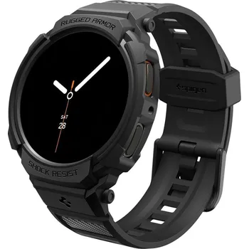 Řemínek na hodinky Spigen Rugged Armor Pro pro Samsung Galaxy Watch8 44mm černá