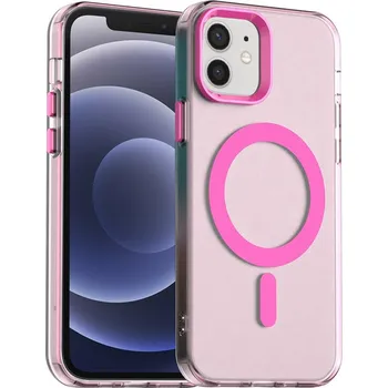 Pouzdro na mobilní telefon Techsuit CandyCase MagSafe pro iPhone 12 iPhone 12 Pro růžová