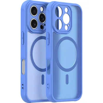 Pouzdro na mobilní telefon Techsuit HaloFrost II MagSafe pro iPhone 16 Pro nebesky modrá