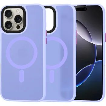 Pouzdro na mobilní telefon Techsuit HaloFrost MagSafe Series iPhone 16 Pro Max Světle fialová