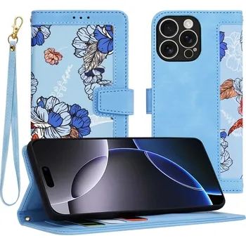 Pouzdro na mobilní telefon Techsuit FlipCraft iPhone 16 Pro Max v zářivě modré barvě