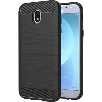 Pouzdro na mobilní telefon Techsuit Uhlíkový Silikon Samsung Galaxy J5 2017 J530 Pro Černý