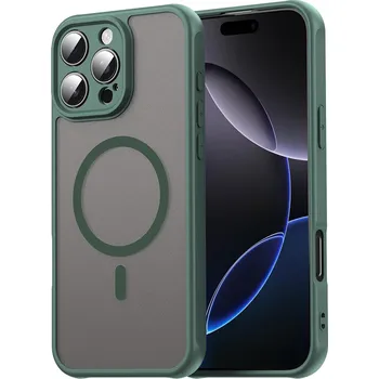 Pouzdro na mobilní telefon Techsuit HaloFrost II MagSafe pro iPhone 16 Pro Max zelený