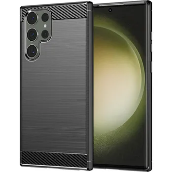 Pouzdro na mobilní telefon Techsuit Karbon Silikon Samsung Galaxy S23 Ultra Černý