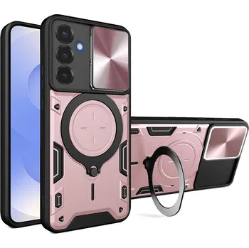 Pouzdro na mobilní telefon Techsuit CamGuard Pro pro Samsung Galaxy S25 růžově zlatý