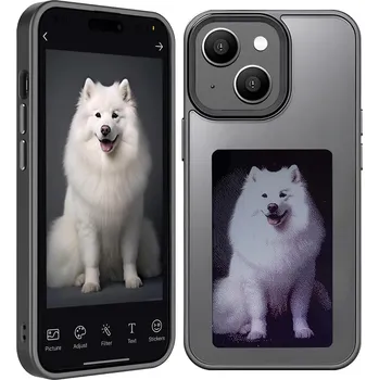 Pouzdro na mobilní telefon Techsuit Chytrá obrazovka NFC iPhone 15 Černá