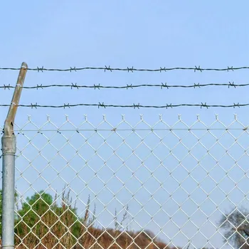 Vázací drát vidaXL Ostnatý drát Zelená 50 m Železo pozinkované horkým ponorem