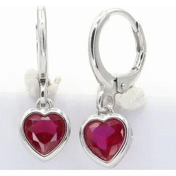 Náušnice Stříbrné náušnice kamenové kroužky