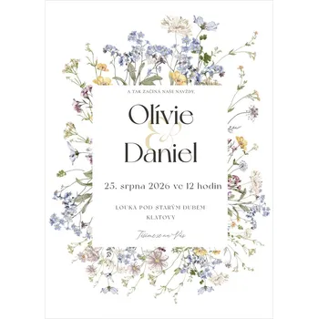 Svatební dekorace Svatební oznámení 358 – Pastelová romance