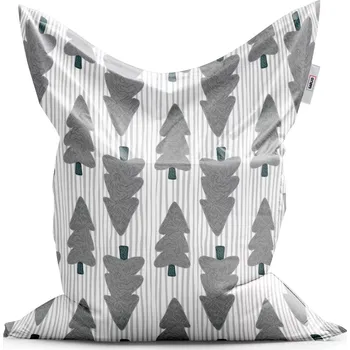 Sedací pytel Sablio Sedací vak Classic Šedé stromky - 150x100 cm
