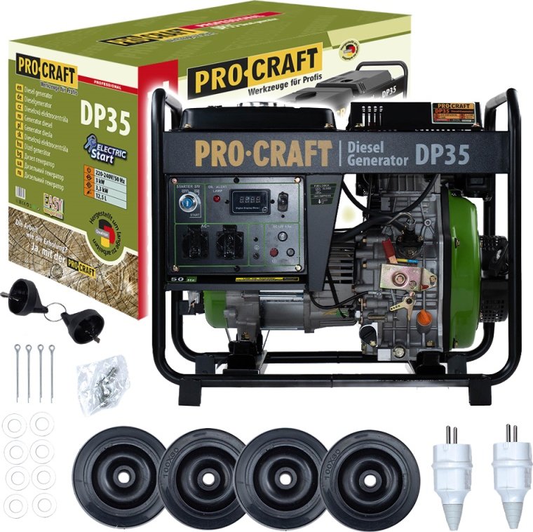 Dieselová elektrocentrála Procraft DP35