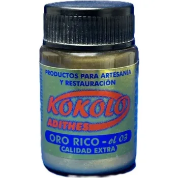 Speciální výtvarná barva Kokolo Tekuté zlato 40 ml Oro Rico oL03