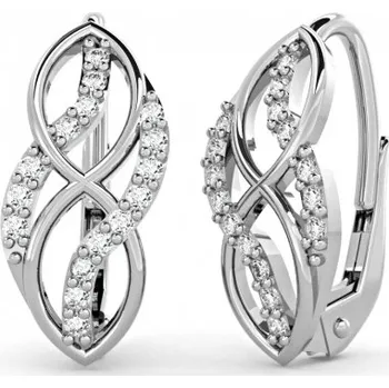 Náušnice Couple, Elegantní náušnice Anik, bílé zlato se zirkony, 585-66-3-0271.1B00.0.00.001.08