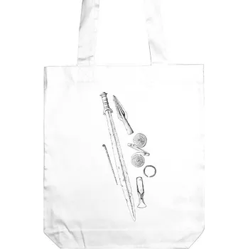 Taška z bio bavlny s potiskem Doba bronzová