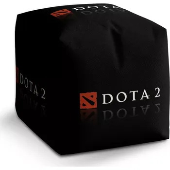 Taburet Sablio Taburet Cube DOTA 2 Černá: 40x40x40 cm