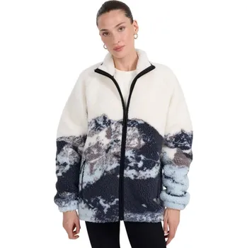 Pánská mikina Fleecová mikina 4F U351 multicolor allover 4FWAW25TFLEU351 90A XL