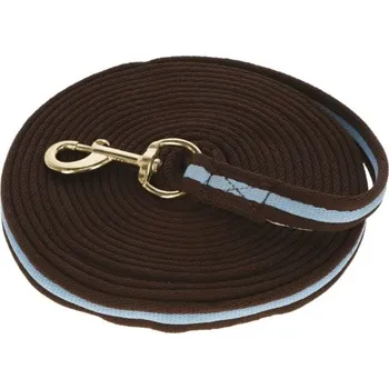 Lonž COVALLIERO Soft hnědá/světle modrá