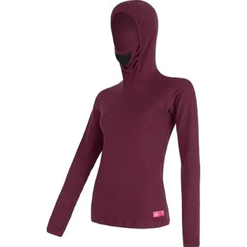 cyklistický dres Triko dlouhé dámské SENSOR MERINO DOUBLE FACE s kapucou lilla S