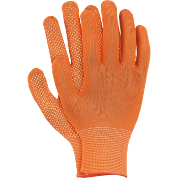Pracovní rukavice Ogrifox DOTUA PW rukavice s PVC tečky orange L/9