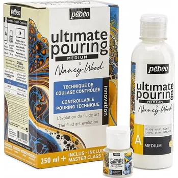 Speciální výtvarná barva Pébéo sada na pouring Ultimate Pouring Set 250 ml