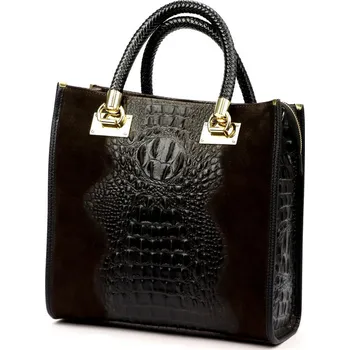 Kabelka Dámská kabelka Luka 26-072 CROCO tmavě hnědá + doprava zdarma