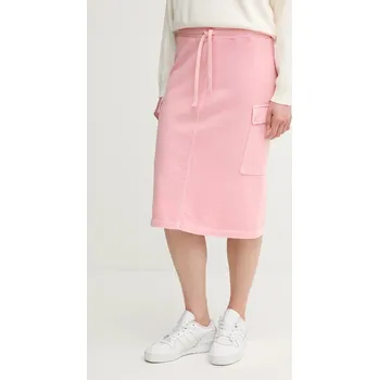 Dámská sukně Bavlněná sukně United Colors of Benetton růžová barva, mini, 39BLD000E 39X, vel. XS