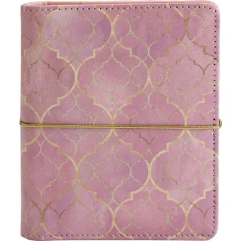 Diář Diář: Růžová tapeta kroužkový S s vyměnitelným kalendáriem