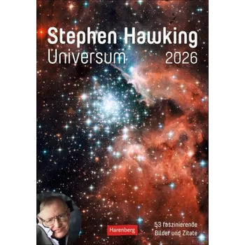Diář Stephen Hawking - Universum Wochenplaner 2026 - 53 faszinierende Bilder und Zitate (DE)