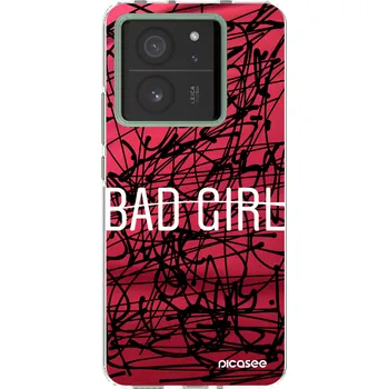 Pouzdro na mobilní telefon Picasee silikonový průhledný obal pro Xiaomi 13T - Zlobivá holka