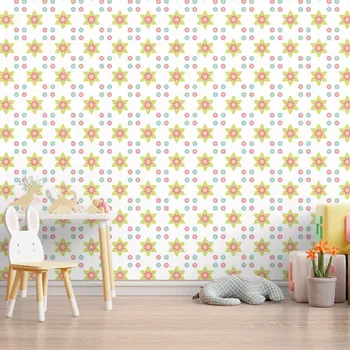 Tapeta Sablio Tapeta Barevné kytičky - 336x220 cm