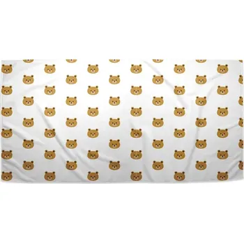 Osuška Sablio Ručník Medvídci na bílé - 70x140 cm