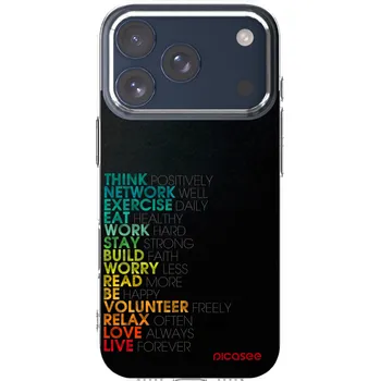 Pouzdro na mobilní telefon Picasee silikonový průhledný obal pro Apple iPhone 17 Pro - Motto života