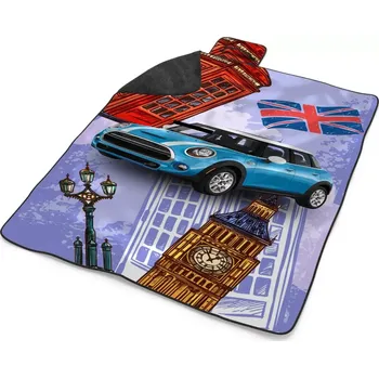 deka Sablio Plážová deka Mini sedan Londýn: 200x140 cm