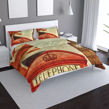 Povlečení Sablio Povlečení Londýn 4 - 140x220 / 90x70