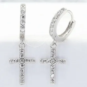 Náušnice Stříbrné náušnice kamenové kroužky