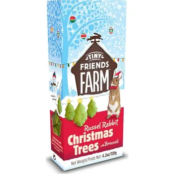 Krmivo pro hlodavce Supreme Tiny FARM Snack Rabbit Christmas - stromečky 120g