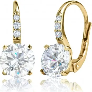 Náušnice Couple, Elegantní náušnice Joyce, žluté zlato se zirkony, 585-66-3-0220.0Z00.0.00.001.08